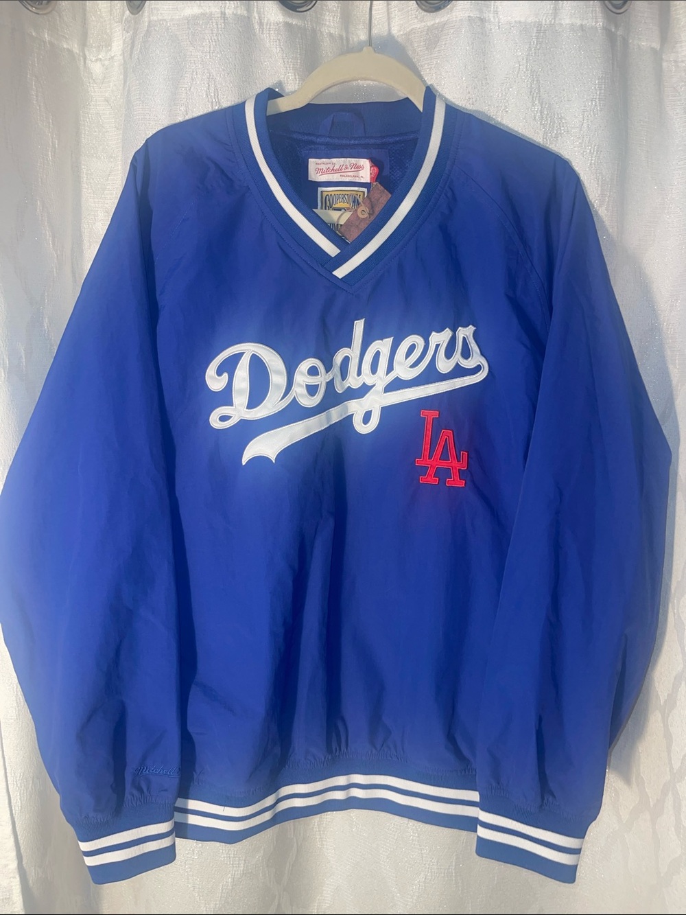 Mitchell & Ness Los Angeles Dodgers Royal Blue Pullover Jacket